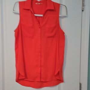 Fun2fun Orange Button-up Blouse